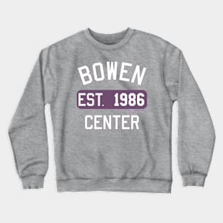 Bowen Center 1986 (Purple White Full) Crewneck Sweatshirt